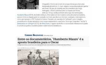 FILME HUMBERTO MAURO DE ANDRE DI MAURO APOSTA BRASILEIRA PARA O OSCAR